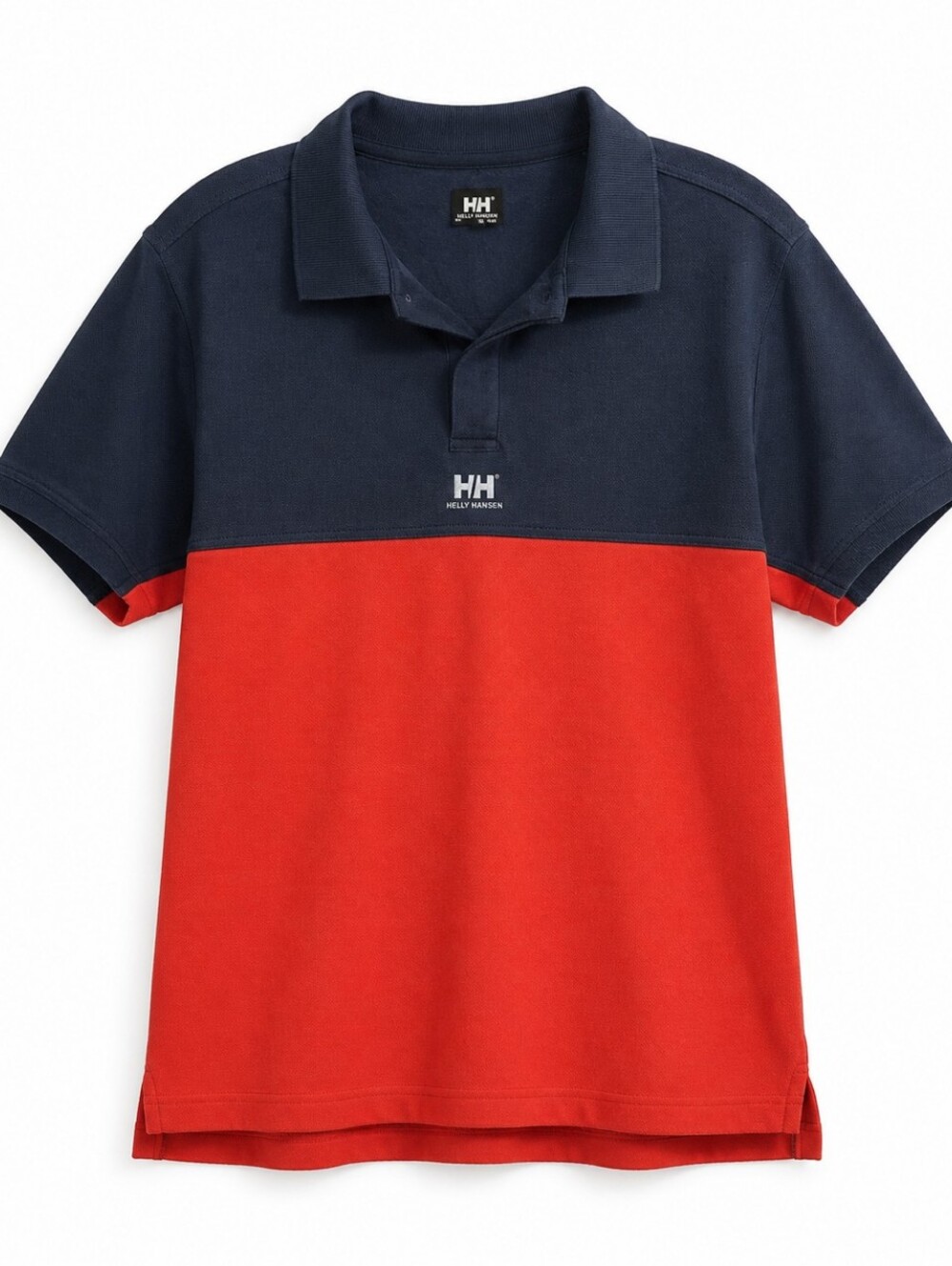 Helly Hansen Men's Large Polo Shirt (Navy/Red Colorblock)
